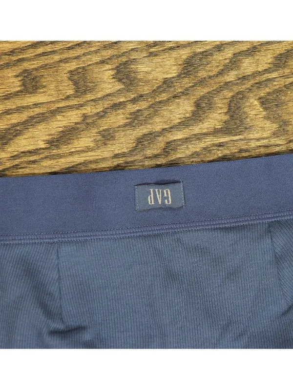 NEW Gap Womens Ribbed Unlined Bralette Blue M - Image 4