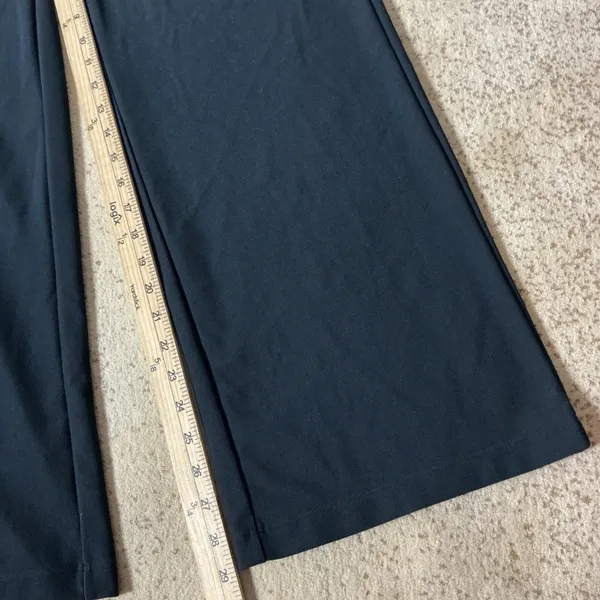 Halara High Waisted Wide Leg Dress Pants Womens M Black Flowy Work Yoga Trousers - Image 5