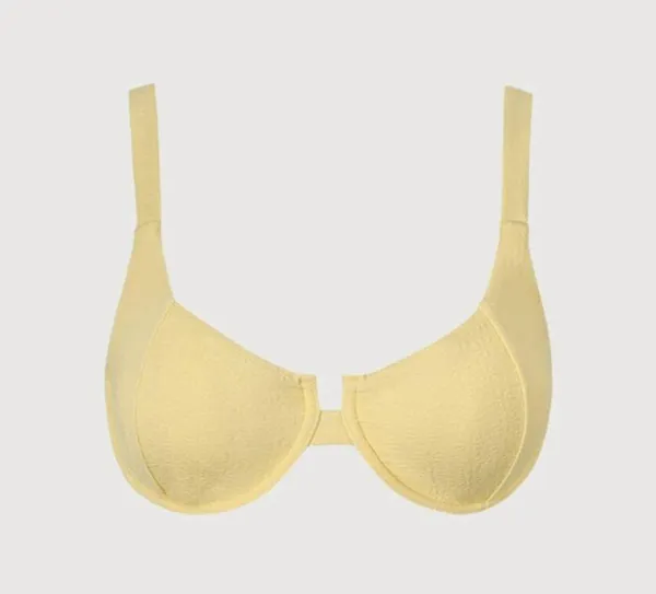 Berlook Yellow Jacquard Underwire Bikini Top and bottom 67 - Image 7