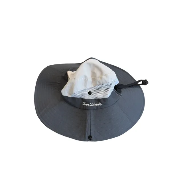 Women's Sun Shade Hat Wide Brim Hat UV Blocking Hiking Camping Sun Protect White - Image 3