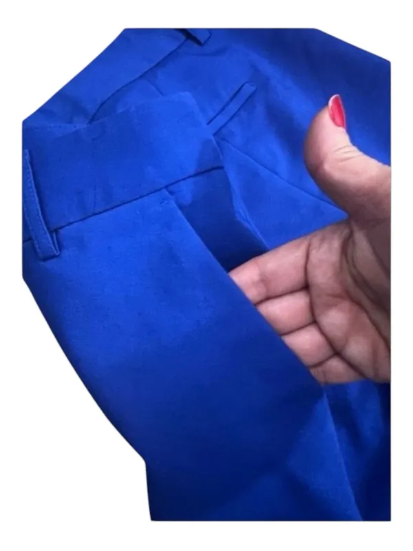 Express Columnist Cobalt Blue Ankle Dress Trousers Size 6R Pants Flat Front - Image 8