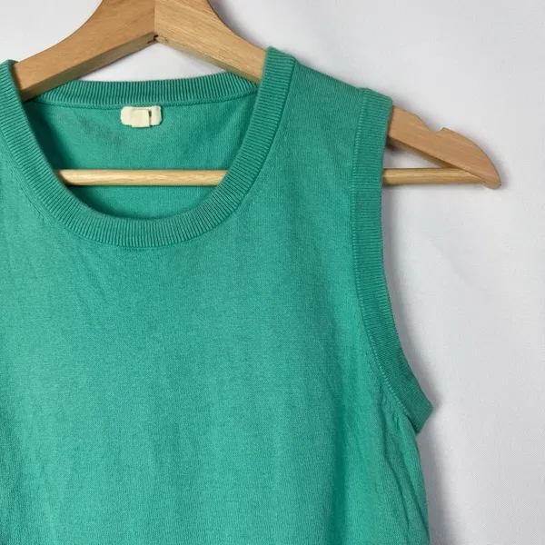 J. Crew Mint Green Knit‎ Clare Shell Sweater Vest XS - Image 3