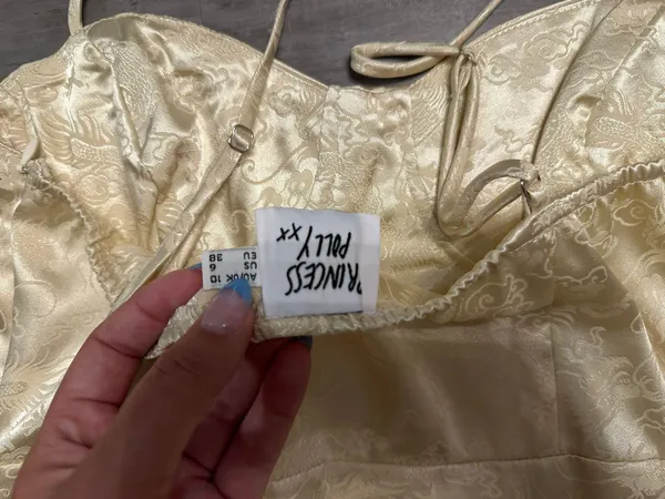 Gold Mini Dress - Image 4