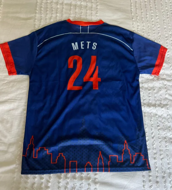 Mets Soccer Jersey Blue Size L - Image 2