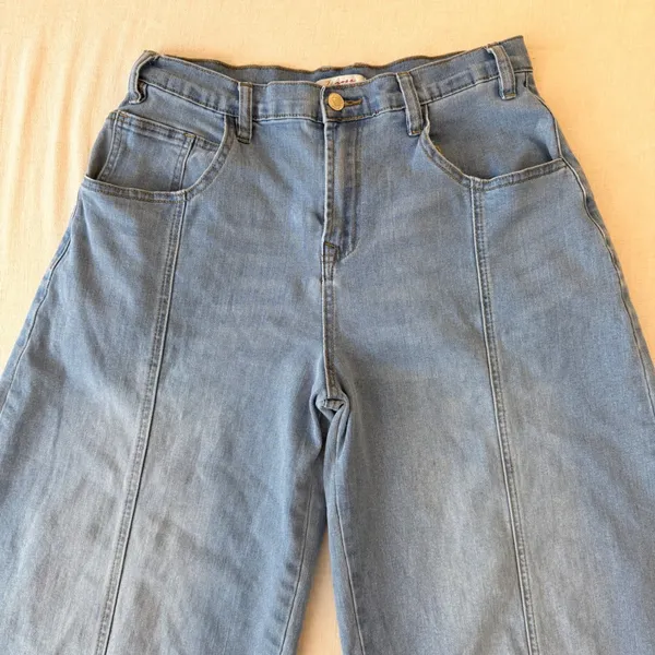 Zigoss Seam Detail Barrel Leg Jeans Women 7/28 Blue - Image 12