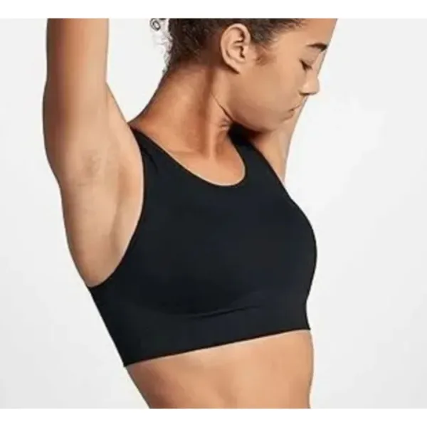 Nike Seamless Sports Bralette Womens Size S Black Keyhole Back 858733-010 - Image 2