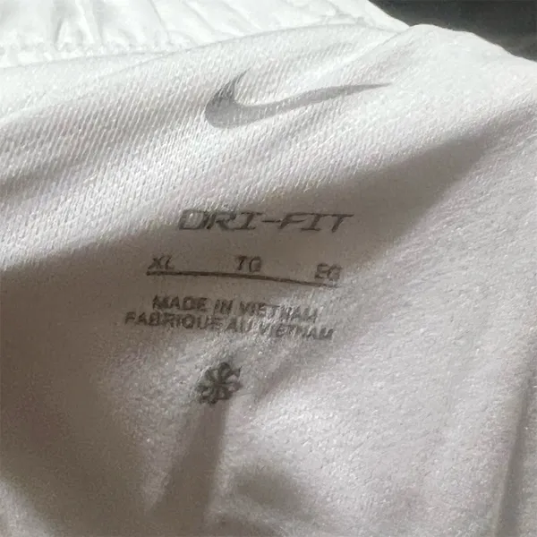 Nike Dri-FIT Tempo Womens Running Shorts White Size XL Drawstring Swoosh - Image 5