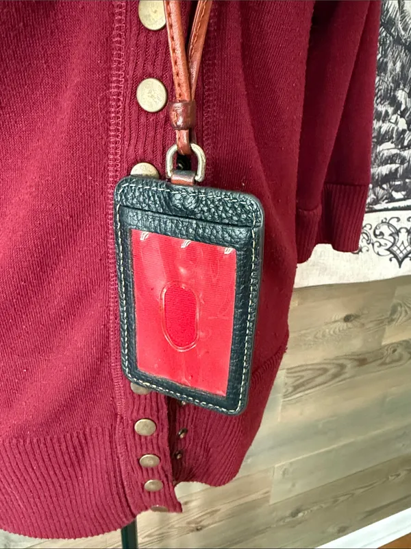 Dooney and Bourke pebble grain lanyard id holder - Image 2