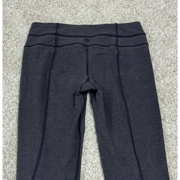 Lululemon Skinny Groove Pant Full-On Luon Yoga Leggings Size 2 Gray - Image 7