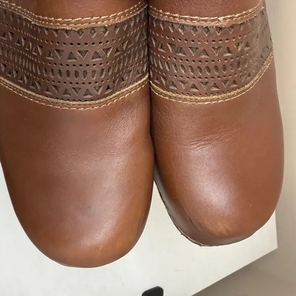 Björndal Brown Leather “Eliana” Clogs Sz 10 Boho Cottagcore Festival - Image 6