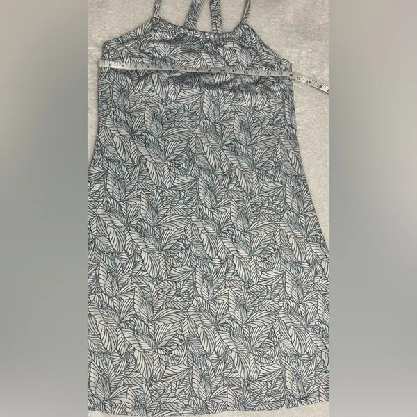 Eddie Bauer Harmony Active Dress Blue Palm Halter Bra M - Image 8