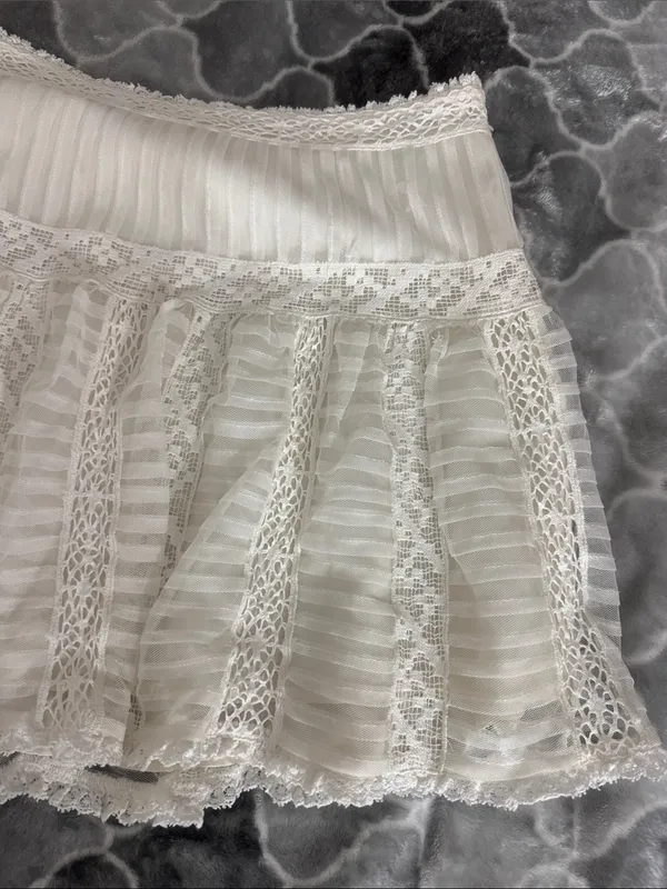 Loveshackfancy white skirt - Image 2