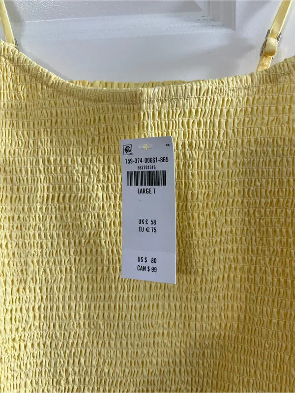 Abercrombie Dipped-Waist Smocked Mini Dress - Image 3