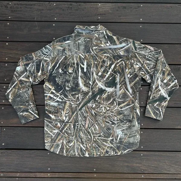Brown/Tan Cabela's RealTree Camouflage Button Down Shirt w/ Chest Pockets - Image 6