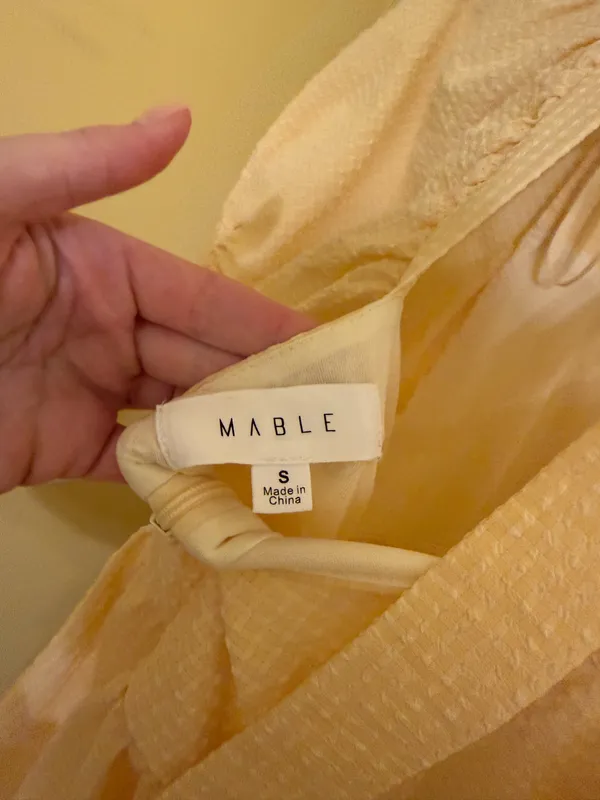 Mable Babydoll Mabel Seersucker Dress Small - Image 3