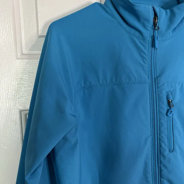 Marmot M3 Softshell Women’s Tempo Light Blue Jacket Sz M Water Repel Breathable - Image 5
