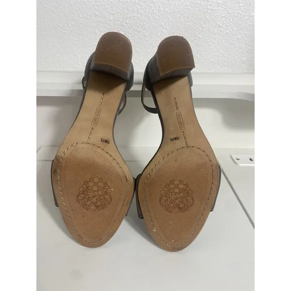 Vince Camuto Corlina Gray Suede Leather Dress Sandal Block Heel Womens Size 7.5M - Image 8