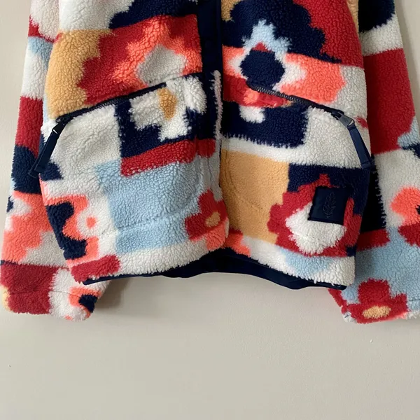 NWOT Free People Movement Hit The Slopes Printed Fleece Jacket - Image 8