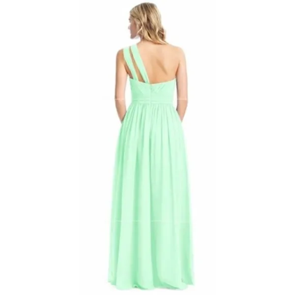 Azazie Molly Mint Bright Green‎ Formal Bridesmaid Dress A6 - Image 2