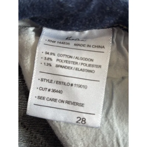 Kancan Denim Dark Wash Skinny Raw Double Hem Denim‎ Jeans Size 28 Mid Rise - Image 6