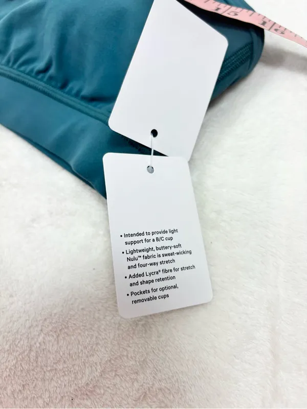 lululemon athletica Flow Y Bra in Deep Teal Size 12 NEW - Image 7