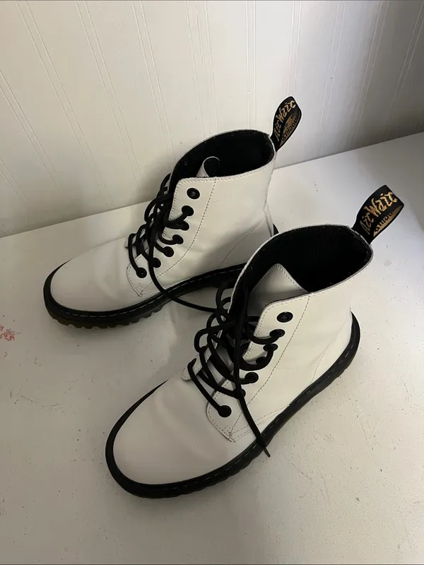 Dr Martens Luana White Boots - Image 3