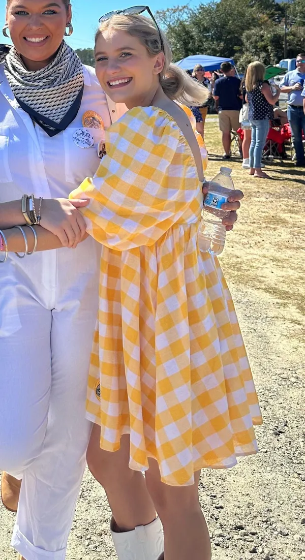 Boutique Gingham Babydoll Dress - Image 2