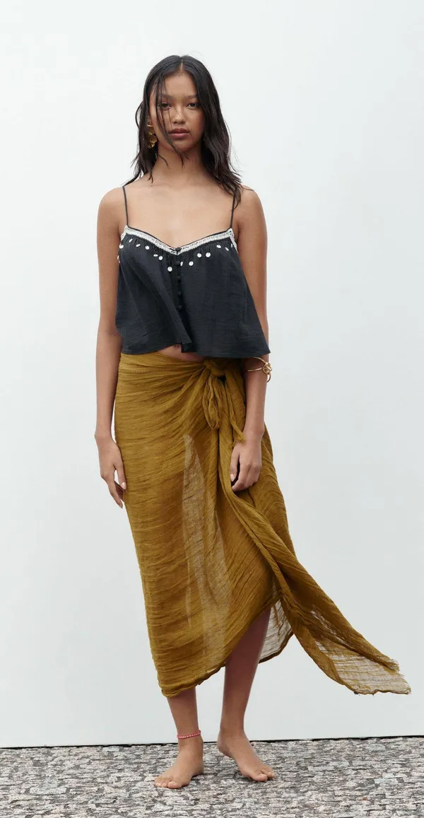 ZARA Beaded Top - Image 6