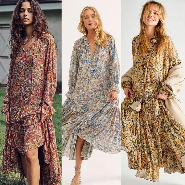 💯Free People Feeling Groovy Maxi Dress size S - Image 6