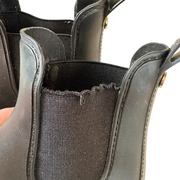 Sam Edelman Tinsley Rain Boots Matte Black Womens Size 5 Neutral Minimalist‎ - Image 5