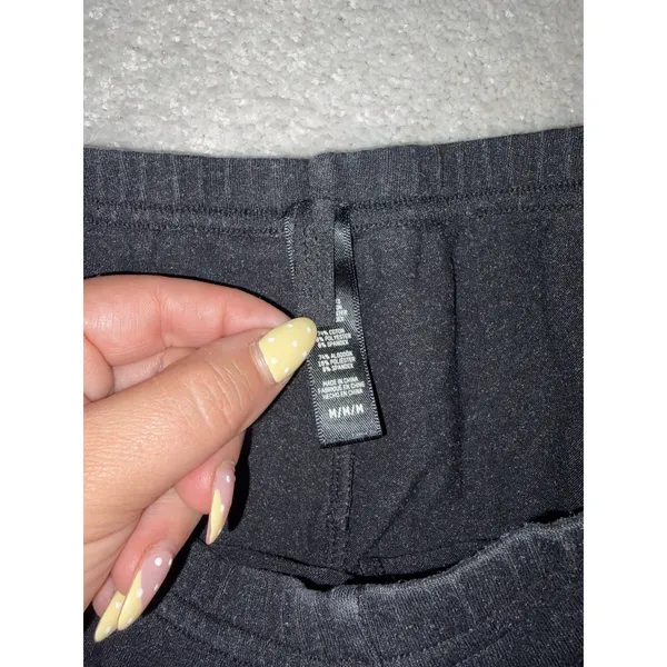 SKIMS Cotton Shorts Black Size M Stretch Lounge Biker Short - Image 4