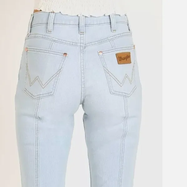 Wrangler NWT Seamed Flare Boot Cut High Rise Bold Boot Jean 10/30 X 34 - Image 3