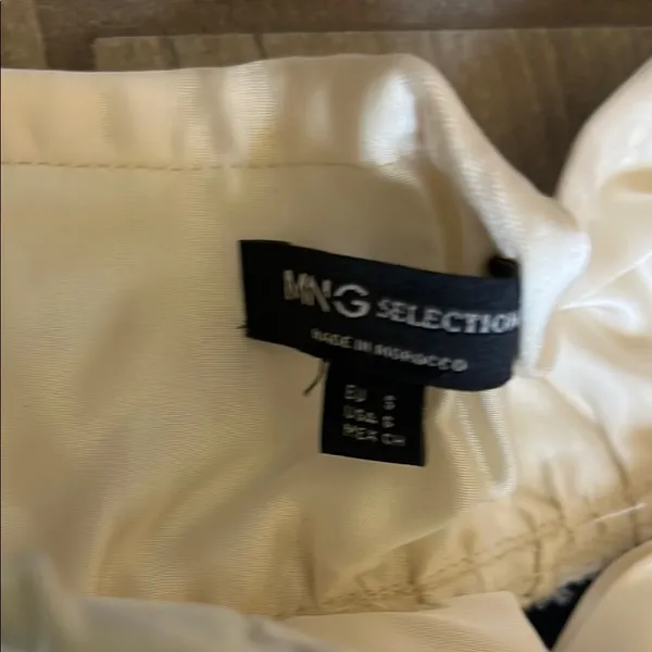 Mango Black and White Wide Leg Palazzo Pants - Image 7