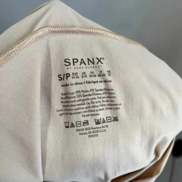 Spanx Shape My Day Open Bust Slip SS0215 Shapewear‎ Smoothing Nude Sz Small - Image 5