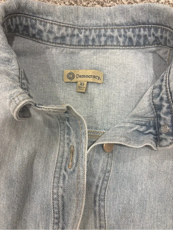 Democracy Light Wash Denim Jacket - Image 4
