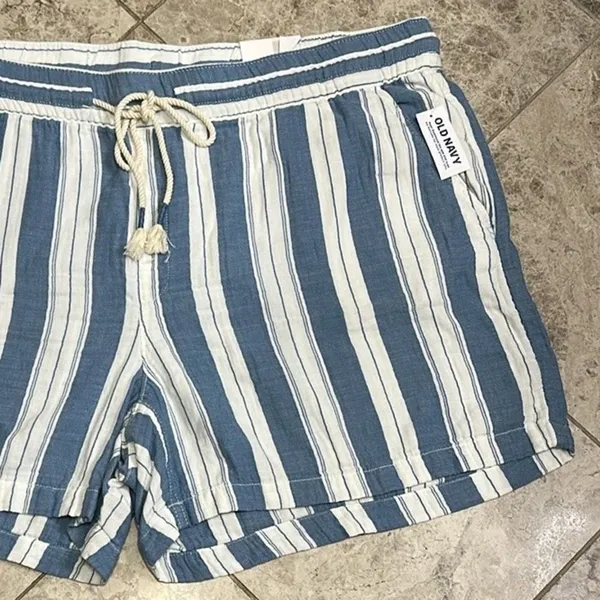 Old Navy High Waisted Textured Pull On Cotton Shorts 5” NEW Size XXL - Image 4