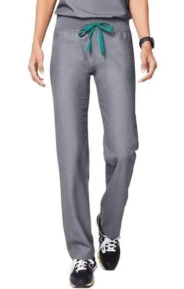 Figs Livingston Basic Scrub Pants Yoga Waistband Straight Leg Gray Size XXS 2XS - Image 4