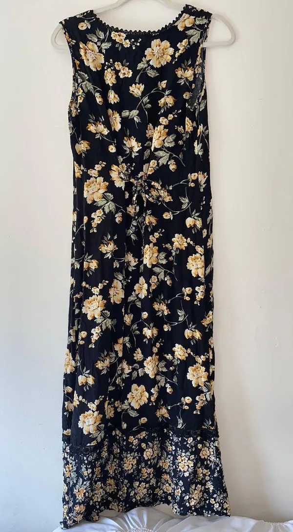 White Stag Yellow Floral Print Dress - Image 5