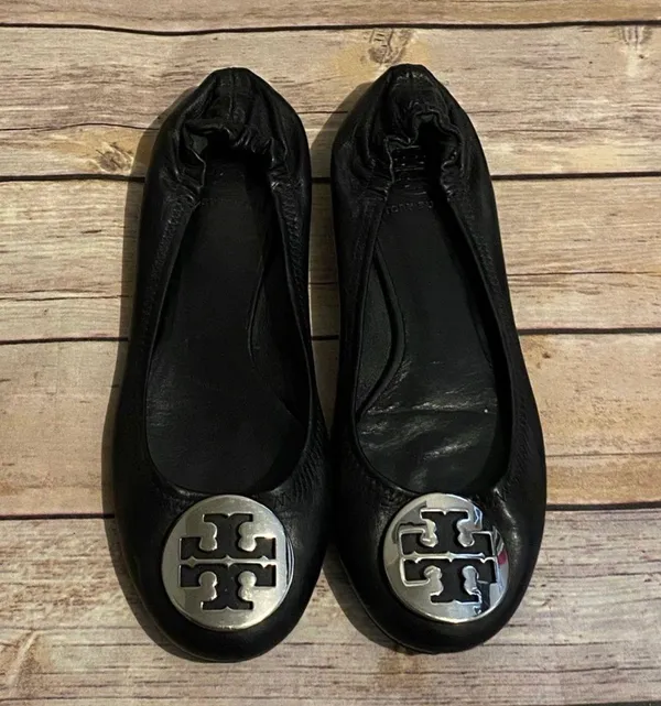 Tory Burch Reva Ballet Flats Size 7.5 - Image 2