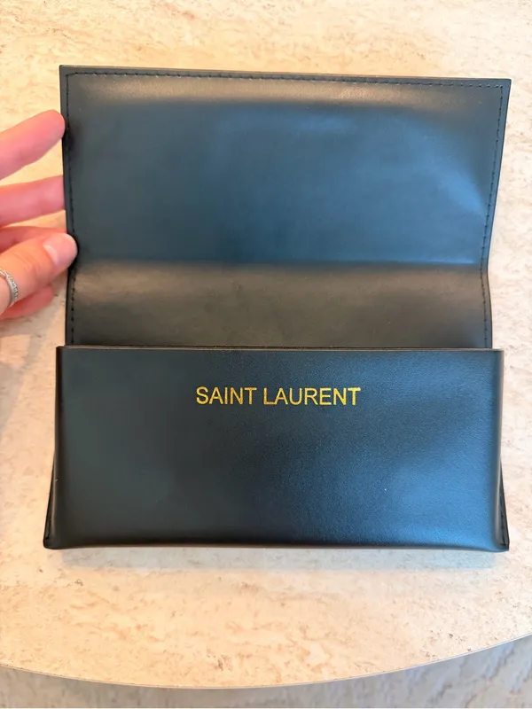 Saint Laurent Black Oval Sunglasses - Image 11