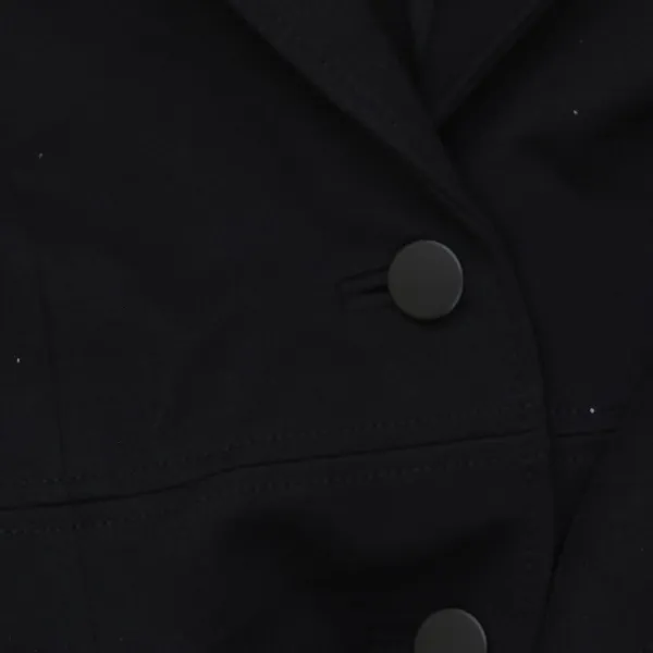 Anne Klein Womens Two-Button Compression Blazer Jacket 10909725 Asphalt Black 4 - Image 4