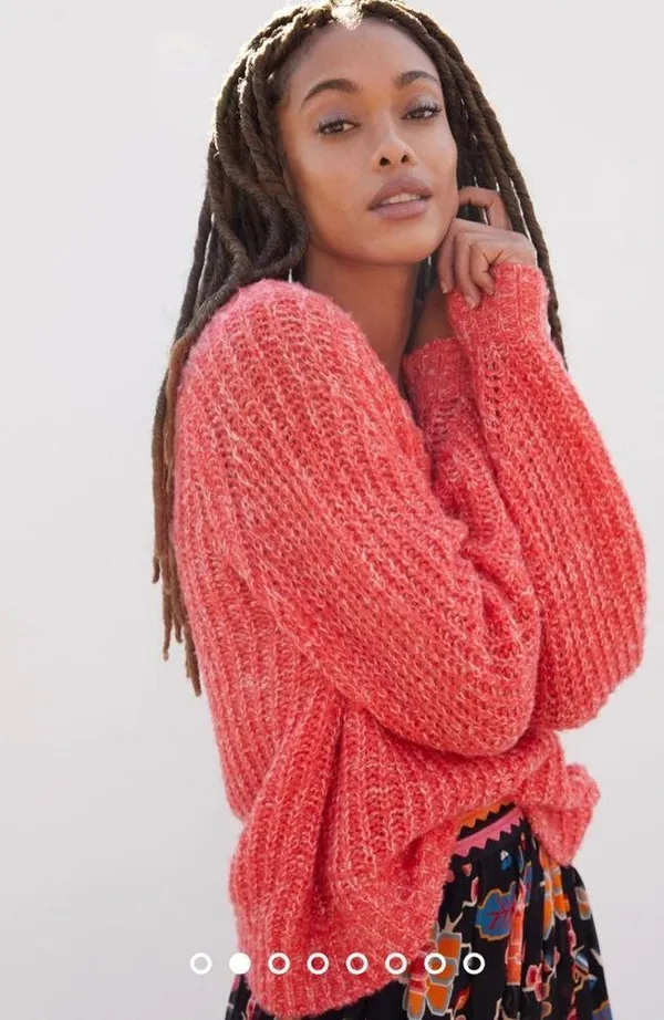Anthropologie Honore Ribbed Knit Pullover Sweater Sz Medium Wool Blend - Image 2