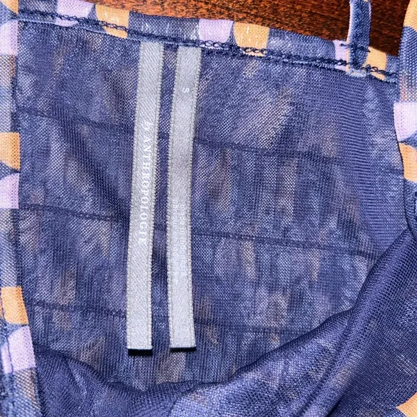 By Anthropologie Geo Pattern Cropped Ruffle Strappy Tank Top - Image 3