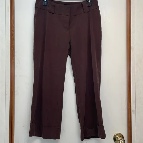 Vintage gaucho’s. Women’s size 9/10 low rise, brown, office wear, wide leg. - Image 2