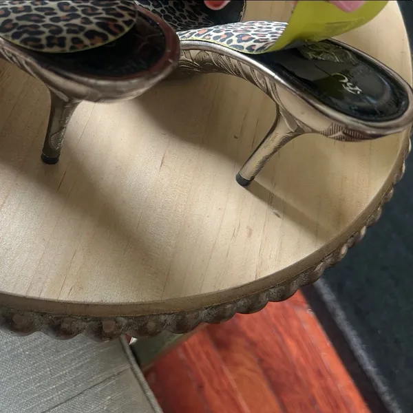 Bolaro Y2K Vintage Diamond Belt Strap Clog Sandals Size 6 - Image 6
