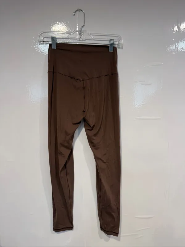 High Waist Brown Aerie‎ Real Me Leggings - Image 3