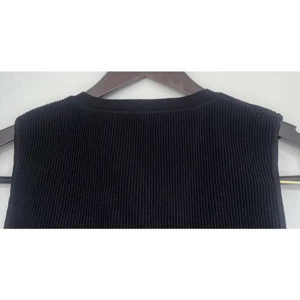 Babaton Sculpt Knit Muscle Ribbed Crop Tank Womens Size Medium Minimalist Career - Image 5