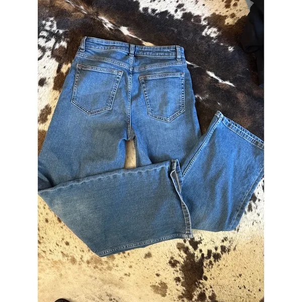 Reformation Greta Super Stretch Low Rise Wide Leg Short Jeans Size 25 Short - Image 7