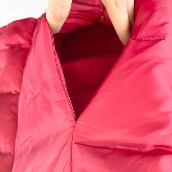 Talbots Womens L Goose Down Vest Quilted Puffer Zip‎ Front Stand Up Collar - Image 5