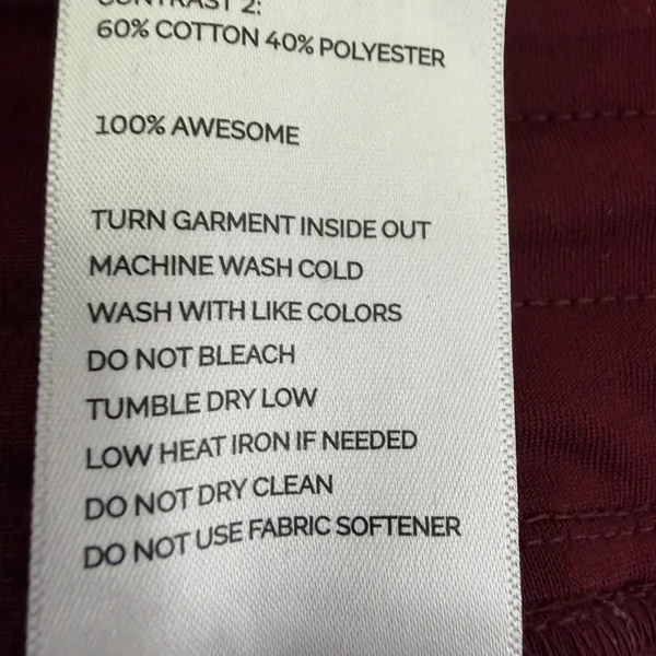 FIGS Zamora Jogger Scrub Pants XL Burgundy Wine High Waist Stretch Medical - Image 13